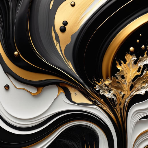 Marble-Lux Collection: Vibrant White & Gold Marble 10 Canvas Print