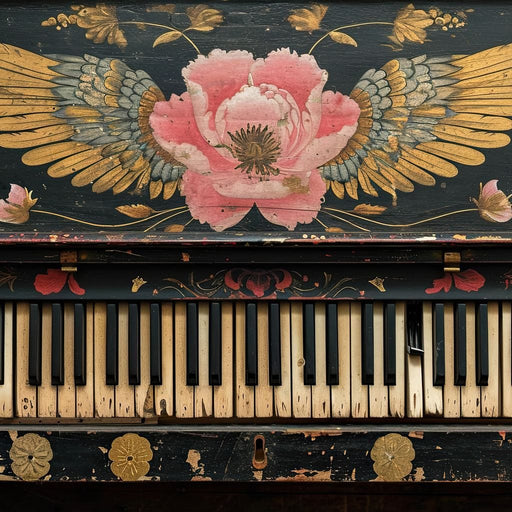 Floral Music Collection 11 - Wildrose Creations Canvas Print