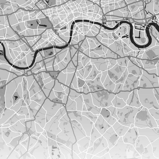 Map of London, UK Canvas Print