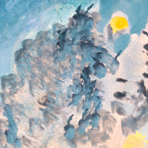 Abstract Beach Canvas Print