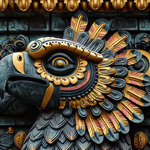 Aztec Serpent in Twilight Canvas Print