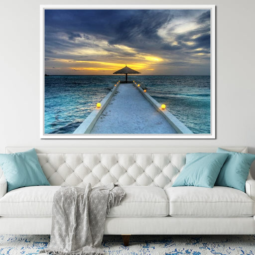Maldivian Sunset Canvas Print