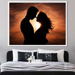 Couple by the Sunset - NicheCanvas