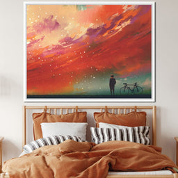 Admiring The Red Clouds - NicheCanvas