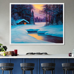 Winter Forest Home - NicheCanvas