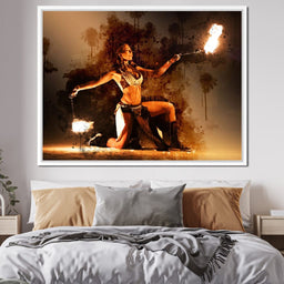 Flaming Nights - Johanjjf - NicheCanvas