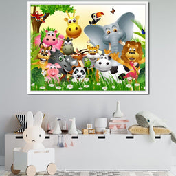 Cute Animals Canvas - NicheCanvas