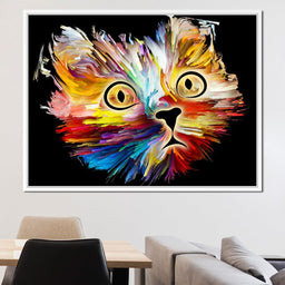 Colorful Cat - NicheCanvas