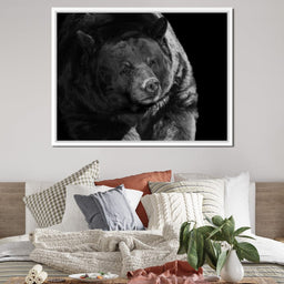 Black and White Bear - NicheCanvas