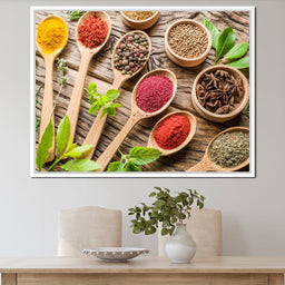 Assortment of Spices - NicheCanvas