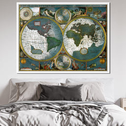 Ancient Historical Map of the World - NicheCanvas