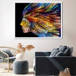 Psychedelic Face Alternate - NicheCanvas