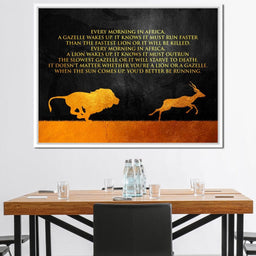 Lion & Gazelle - ABConcepts - NicheCanvas