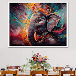 Ganesh Color Splash - NicheCanvas