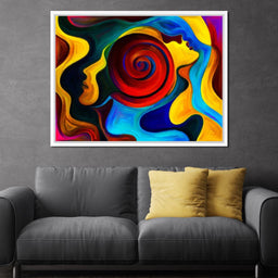 Red Swirl - NicheCanvas