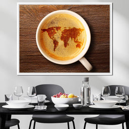 World Map Coffee Cup - NicheCanvas