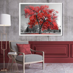 Big Red Tree - NicheCanvas