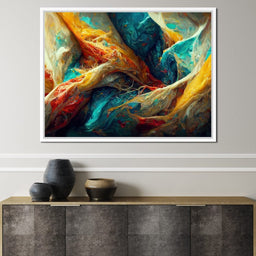 Abstract Colorful Waves - NicheCanvas