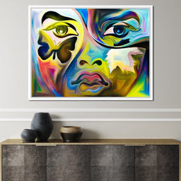 Multicolored Artistic Abstraction - NicheCanvas