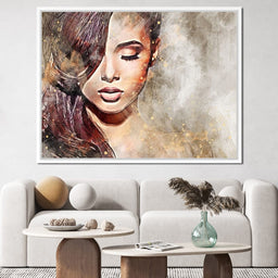 Girl Watercolor 4 - Mateo - NicheCanvas