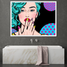 Pop Art Lady - NicheCanvas