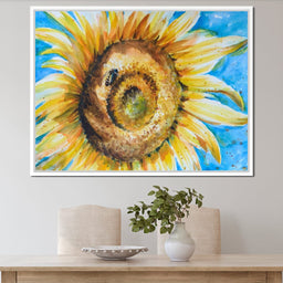 Golden Sunflower - NicheCanvas