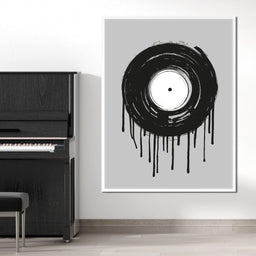 Vinyl Dripping - NicheCanvas