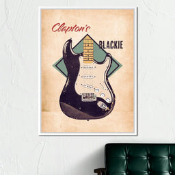 Eric Clapton's Blackie Guitar Retro - Abraham Szomor - NicheCanvas
