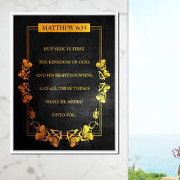 Matthew 6:33 - ABConcepts - NicheCanvas