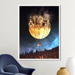 Moon Town - Natacha Einat - NicheCanvas