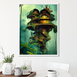 Magical Dr Seuss Tree House - Johanjjf - NicheCanvas