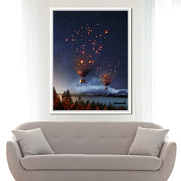 Hot Air Balloon Light - Natacha Einat - NicheCanvas