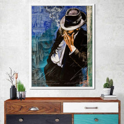 Smoking Man - NicheCanvas