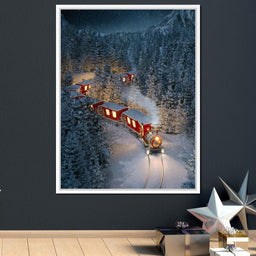 Christmas Train - NicheCanvas