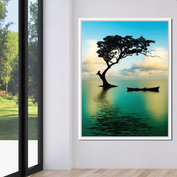 Cyan Tree - NicheCanvas