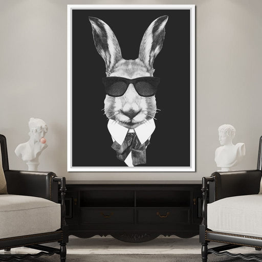Dressed Up Rabbit Canvas Print