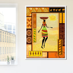 African Art Canvas - NicheCanvas