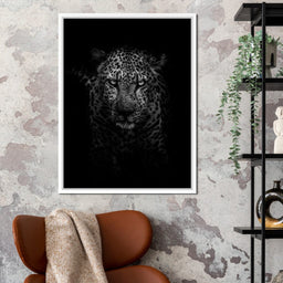 Leopard Black & White - Johanjjf - NicheCanvas