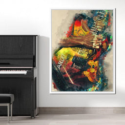 Kirk Hammett's Electric Guitar - Abraham Szomor - NicheCanvas