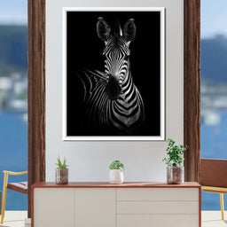 Black and White Zebra - NicheCanvas