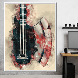 The Demon's Axe Bass Guitar - Abraham Szomor - NicheCanvas
