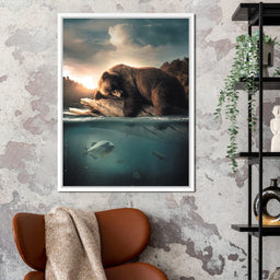 Floating Bear - Zenzdesign - NicheCanvas