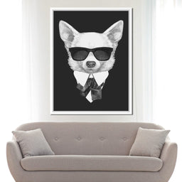 Dressed Up Chihuahua - NicheCanvas