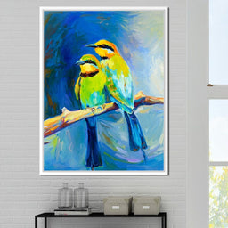 Blue Tailed Bee Eaters  - NicheCanvas