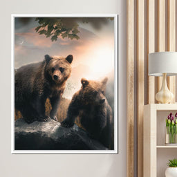 Sunset Bears - Zenzdesign - NicheCanvas