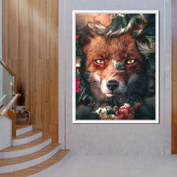 Floral Fox - Zenzdesign - NicheCanvas