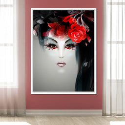 Geisha Portrait - NicheCanvas