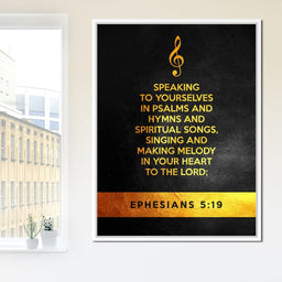 Ephesians 5:19 - ABConcepts - NicheCanvas