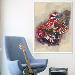 Eddie Van Halen's Electric Guitar - Abraham Szomor - NicheCanvas