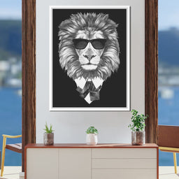 Dressed Up Lion - NicheCanvas